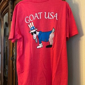 *NWOT* GOAT USA Red “GOAT USA” t-shirt - BRAND NEW NEVER WORN